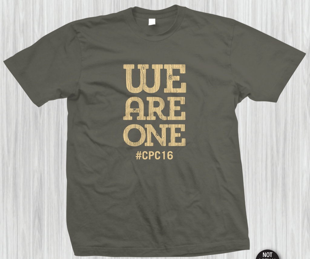 We Are One Wood Grain T-shirt (#CPC16)
