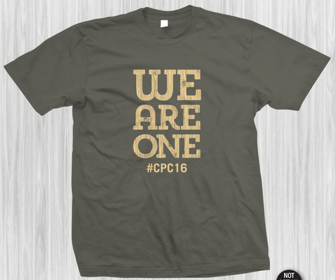 We Are One Wood Grain T-shirt (#CPC16)